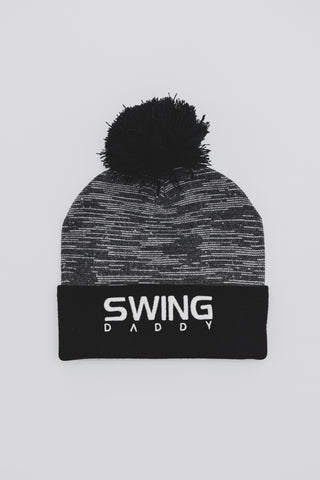 Beanie - Signature Pom Pom - Black/Grey