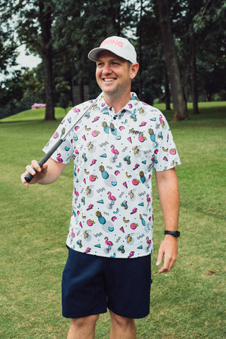 Golf Shirt - Party Polo - 80's Retro