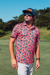 Golf Shirt - Party Polo - Retro Leopard